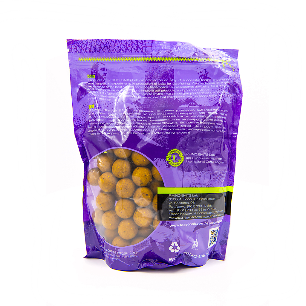 Бойлы Rhino Honey (мёд), 24 мм, пакет 1 кг | Интернет-магазин Rhino Baits